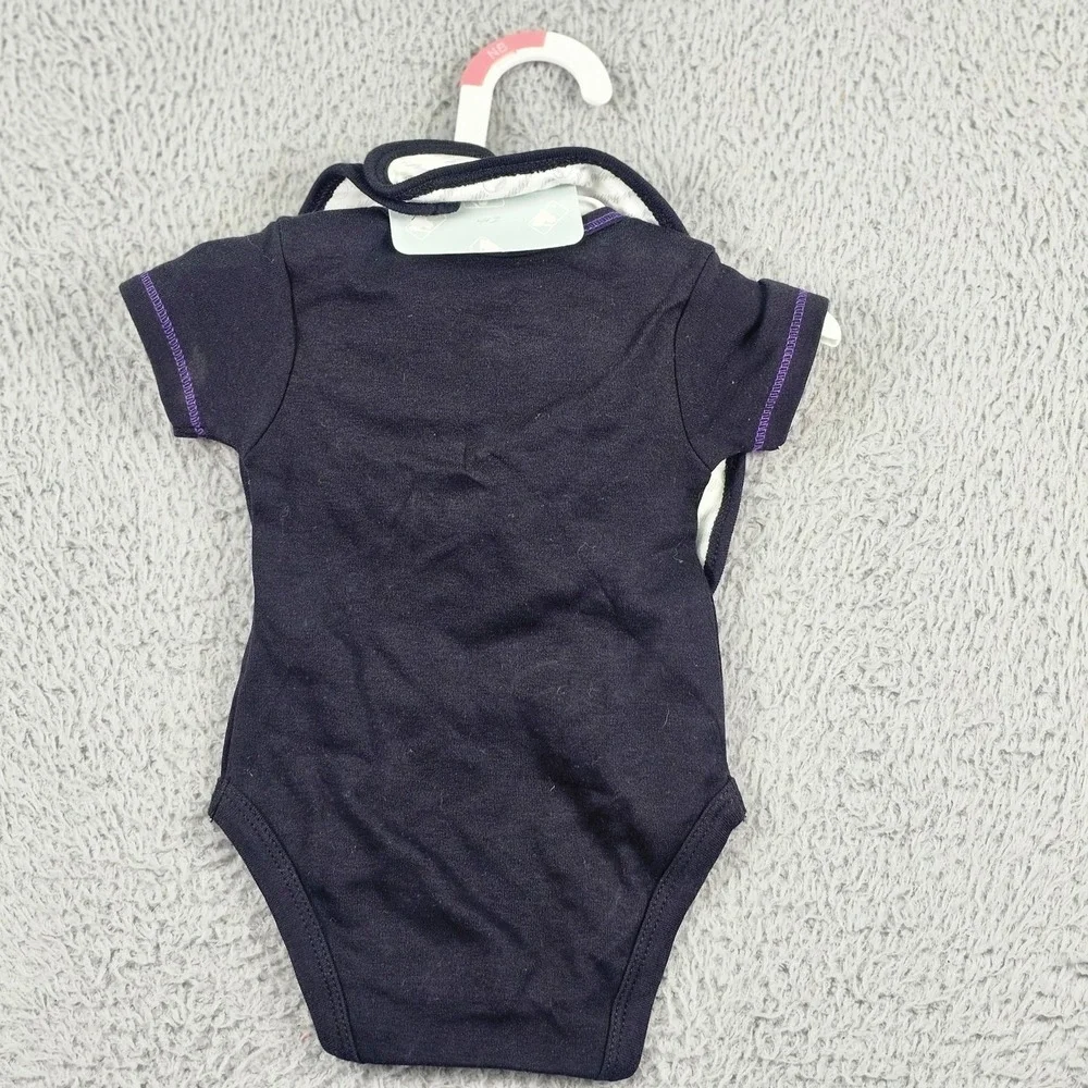 Colorado‎ Rockies Shirt Bodysuit Boys 0-3 Months Black MLB Baseball Bib Booties
